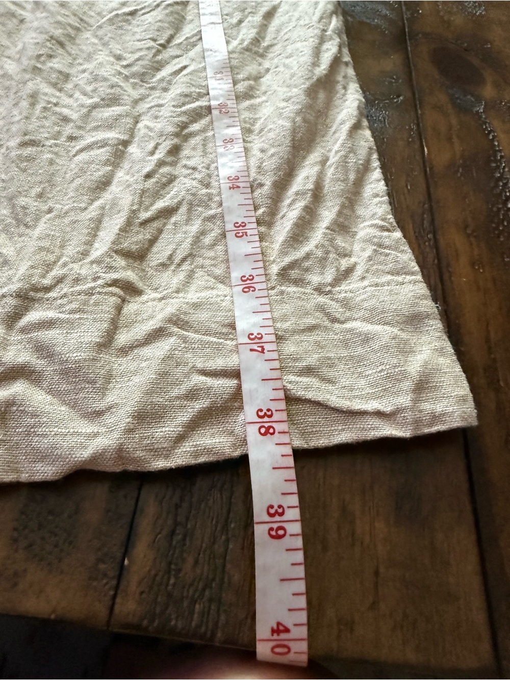 Sz XL Ella Moss Lightweight Wide Leg Linen Blend Pants in Light Beige - Picture 7 of 9